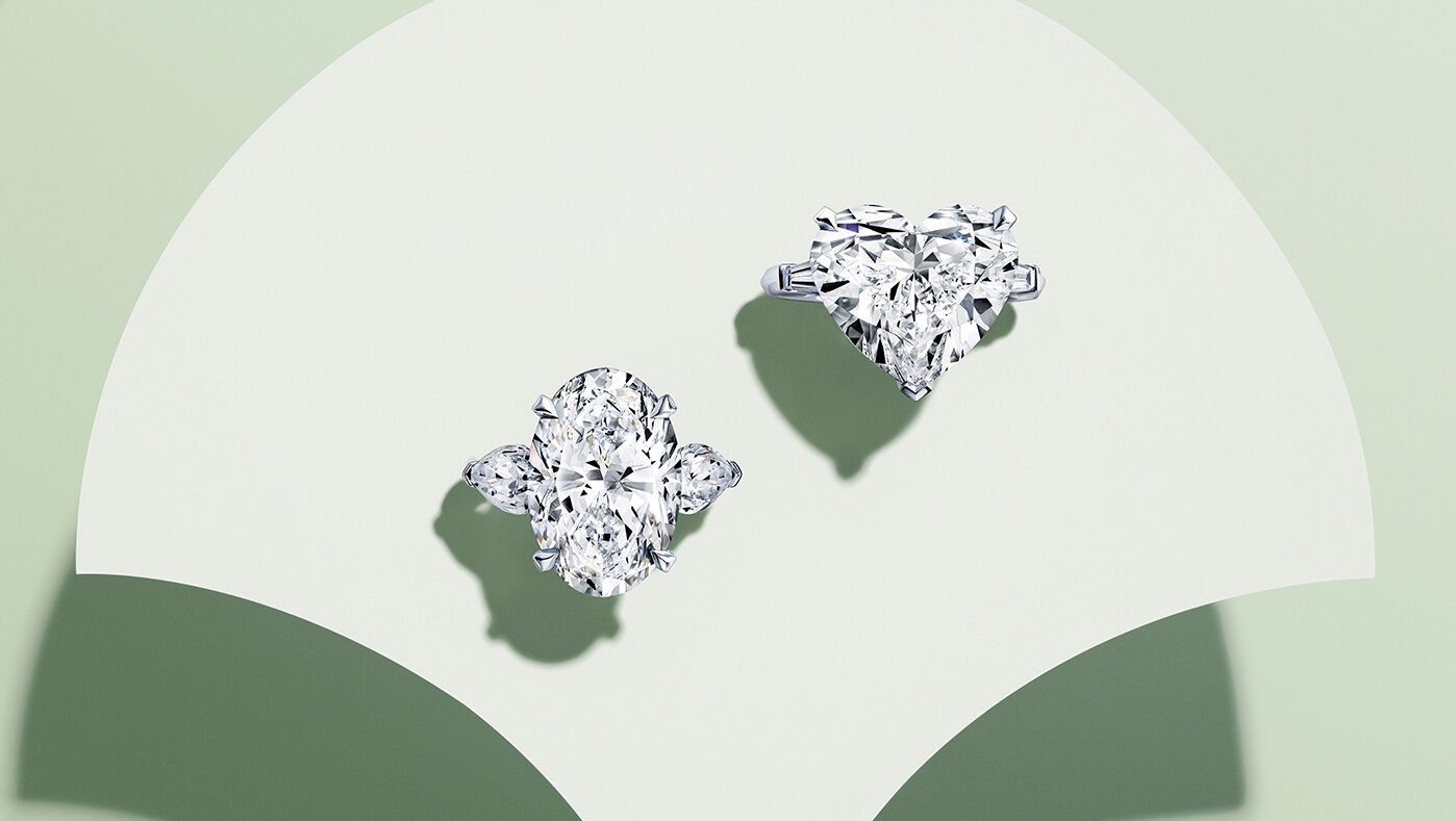 Image of Graff white diamond engagement rings